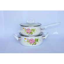 china made enamel saucepan set&cookware set